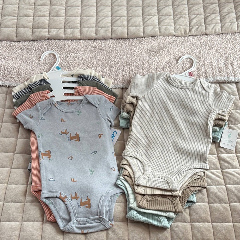 Carter's Neutral and Pastel Bodysuit Set
